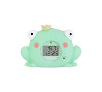 Miniland Termómetro de baño para bebe con Divertido Diseño de Rana, Termómetro Bañera bebe, Pantalla con función reloj y temporizador, Flotante y resistente al agua | Frog