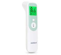 Miniland - Thermosense Plus, Termómetro Digital 3 en 1 (Frente + Oído + Líquidos), Medición Precisa 1 Segundo, Termómetro Bebé con Detección Automática, Indicador Fiebre, 40 Registros de Memoria