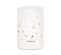 Miniland - Termo Bebé para Comidas 700ml con 2 Recipientes Herméticos, Acero Inoxidable, Conserva Temperatura, Apto para Calentar y Libre de BPA (Valencia)