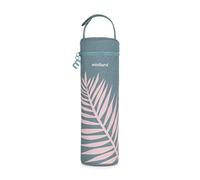 Miniland Thermibag Palms 500 ml. Funda isotérmica con asa para colgar y transportar fácilmente. Ideal para biberones o termos, Azul, 89452