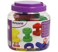 Miniland Tornillos y Tuercas 48 pcs