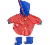 Miniland Traje Lluvia Botas Vestido para muñecos de 40cm, Color Amarillo. 38-40 cm 31556