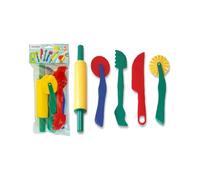 Miniland Utensilios para Plastilina y Arcilla | Piezas de 22 centímetros | 5 Herramientas para Juego | Plástico de Fabricación Nacional | para niños y niñas a Partir de 3 años | Aula | Cumpleaños