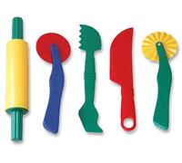 Miniland Utensilios para Plastilina y Arcilla | Piezas de 22 centímetros | 5 Herramientas para Juego | Plástico de Fabricación Nacional | para niños y niñas a Partir de 3 años | Aula | Cumpleaños