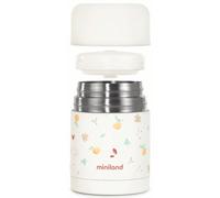Miniland - Termo Bebé para Comidas 700ml con 2 Recipientes Herméticos, Acero Inoxidable, Conserva Temperatura, Apto para Calentar y Libre de BPA (Valencia)