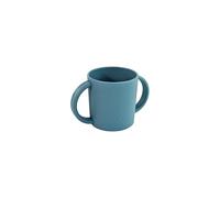 Miniland Vaso de Aprendizaje Bebé con Asas 250ml, Taza Entrenamiento Higiénica Cero Moho Sin Válvulas, Fomenta Desarrollo Oral (BLW), Apto Lavavajillas y Microondas, +6 Meses | Ocean