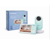Miniland - Vigilabebés Digimonitor 5" HD, Cámara Vigilancia Bebé Giratoria e Inclinable, Visión Nocturna, Comunicación Bidirecciónal, Ruido Blanco y Melodías
