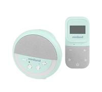 Miniland - Vigilabebés de Audio Digitalk Projector, Monitor para Bebés con Proyector de Luces y Ruido Blanco, Sensor de Temperatura y Humedad, Audio Bidireccional, Alcance 300m