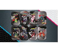 Bandai - Mini Lata Pokemon Pokemon TCG Escarlata y Púrpura: Fulgor Negro y Llama Blanca - Colecciona y Juega con Tus Cartas favoritas - PC10044