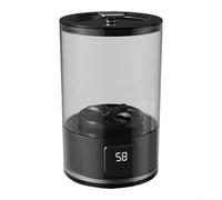 Minilavadora inalámbrica de 3000 mAh, batería portátil, 1 L con 15000 rpm, ABS, para ropa interior, viajes, dormitorio universitario (negro)