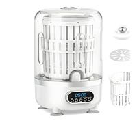 Minilavadora Portátil De 3 litros, Lavadora Compacta Inalámbrica con Cesta De Centrifugado Y Manguera De Desagüe, Ideal para Ropa De Bebé, Calcetines, Ropa Interior, Caravanas Y Viajes - Blanca