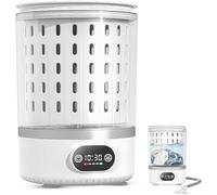 Minilavadora Portátil De 3 litros: Lavadora Y Secadora Centrífuga 3 En 1 para Ropa De Bebé, Ropa Interior Y Calcetines. Lavadora Compacta con Desagüe para Apartamentos, Caravanas, Camping Y