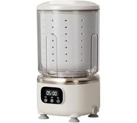 Minilavadora Portátil Inalámbrica 3 En 1: Lava, Enjuaga Y Centrifuga para Ropa Interior, Calcetines Y Ropa De Bebé. Lavadora Compacta Blanca con Cesta De Centrifugado.