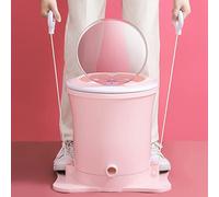 Minilavadora portátil, secadora manual, secadora giratoria no eléctrica para lavandería manual, deshidratador compacto para caravanas, camping, apartamentos y dormitorios