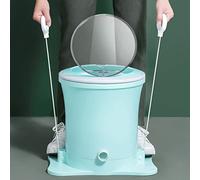 Minilavadora portátil, secadora manual, secadora giratoria no eléctrica para lavandería manual, deshidratador compacto para caravanas, camping, apartamentos y dormitorios