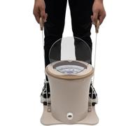 Minilavadora Y Secadora Centrífuga Portátil: Pedal Y Manivela. Máquina De Lavandería Compacta No Eléctrica para Camping, Caravanas Y Residencias Estudiantiles. Solución De Lavandería 2 En 1 Que