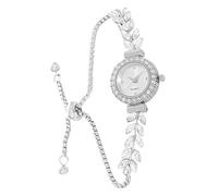 MINILUJIA Elegante reloj de pulsera de lujo para mujer, regalo para mujer, con diamantes de imitación, analógico, correa delgada
