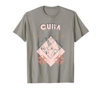 Minimal Boho Travel Line Art Cuba Vacaciones Camiseta
