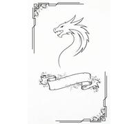 Minimal Dragon Line Art Lined Notebook: Clean Lined Journal with Simple Dragon Line Art for Focused Writing, Notes, and Journaling