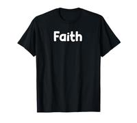 Minimal Faith Word Design Simple Powerful Expression Tees Camiseta