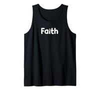 Minimal Faith Word Design Simple Powerful Expression Tees Camiseta sin Mangas