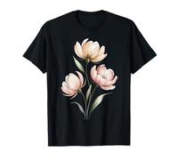 Minimal Floral Art Pastel Botanical Aesthetic Nature Camiseta