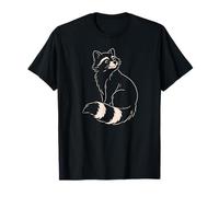 Minimal Fox Line Art Elegant Woodland Style Camiseta