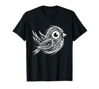 Minimal Line Art Minimalist Abstract Sketch Scribble Bird Camiseta gráfica económica