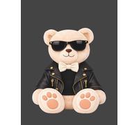 Minimal Teddy Bear Notebook - Stylish Aesthetic Grey Notebook for Kids and Teens: Clean, minimal design for everyday writing, notes and journaling with a calm, modern feel.