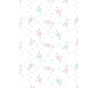 Minimal Watercolor Floral Journal: Sweet Pastel Rose: Cute Floral Notebook for Women & Girls, 6x9 Lined Pages with Floral Borders, 110 Pages, Aesthetic Soft Watercolor Cover, Elegant Stationery Gift