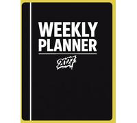 Minimal weekly planner for all age groups: 1 week per 2 pages, 12 months from January to December, format 21 x 29.7 cm, Lined weekly