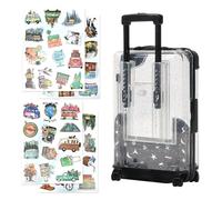 Minimaletín de Viaje,Hucha en Forma de Maleta,Mini Small Trolleys Money Box,Ideas Dar Dinero Boda,Regalos de Bodas Originales,Vacaciones Viajes,como Soporte Teléfono Móvil,13 x 8 x 5cm