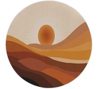 Minimalism Desert Sun Lines - Alfombra grande de 60 x 90 cm, lavable, antideslizante, para el hogar, oficina, sala de estar, alfombra duradera de pelo bajo, decoración terrosa para espacios