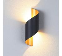 Minimalism Fan Shape Wall Lamps Aluminum Glass Corridor Wall Sconces 10W Light Source Wall Light for Bedside Background Wall Living Room Foyers(D)