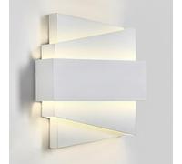 Minimalism Rectangular Shape Wall Lamps Iron Art Wall Sconces Three Color Dimmable Wall Light for Bedside Background Wall Living Room Foyers(Onecolor)