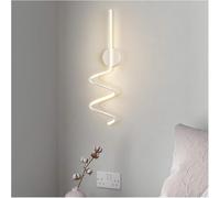 Minimalism Silicone S Shape Wall Lamps Aluminum Iron Art Lobby Wall Sconces Light Source Wall Light for Bedside Background Wall Living Room Foyers(Onecolor,50cm)