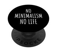 Minimalismo Amante Minimalista Declutter Simplicidad Moderno Zen PopSockets PopGrip Adhesivo