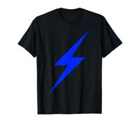Minimalismo De Rayo Azul Eléctrico Camiseta