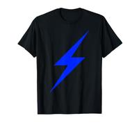 Minimalismo De Rayo Azul Eléctrico Camiseta