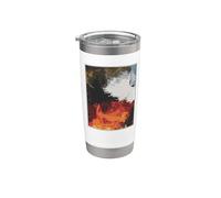Minimalist Abstract Art Pastel Painting Geometric Vaso térmico de acero inoxidable de doble pared
