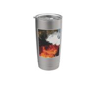 Minimalist Abstract Art Pastel Painting Geometric Vaso térmico de acero inoxidable de doble pared