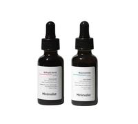 Minimalist Acne & Oil Control Combo 5% Niacinamide + 2% Salicylic Acid Face Serums Clears Acne, Reduces Poros & Controls Sebum Fades Marks & Brightens Skin For Women & Men All Skin Types 2 x 30ml