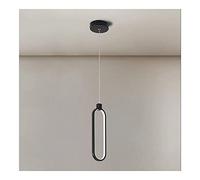 Minimalist Aluminum Chandelier Nordic Oval LED Pendant Light Adjustable Ceiling Lighting Fixture fo Kitchen Island Dining Room Bedroom Bedside Suspended Lamps (Color : 3 Colors Ligh