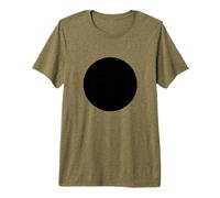 Minimalist Black Circle Geometric Dot Graphic Camiseta Premium