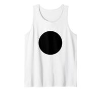 Minimalist Black Circle Geometric Dot Graphic Camiseta sin Mangas