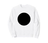 Minimalist Black Circle Geometric Dot Graphic Sudadera