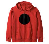 Minimalist Black Circle Geometric Dot Graphic Sudadera con Capucha