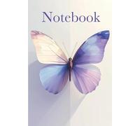 Minimalist Butterfly Notebook - Elegant & Feminine Design: Ideal for Nature Lovers, Journaling, School, or Office