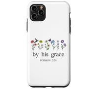Minimalist Christian by His Grace Romans 3:24 Bible Verse Carcasa para iPhone 11 Pro MAX