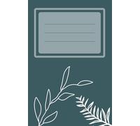 Minimalist Composition Journal: Aesthetic Leaves Composiotion Notebook for Girls; Blank Lined Paper - Solid Color - Perfect for Gift
